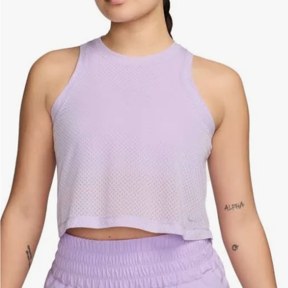 Nike Women's One Classic Breathable Dri-FIT Tank Top Light Purple Size XL NWT - Picture 1 of 7